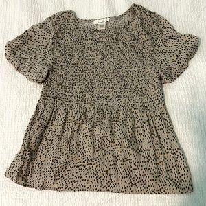 Cheetah Print Blouse